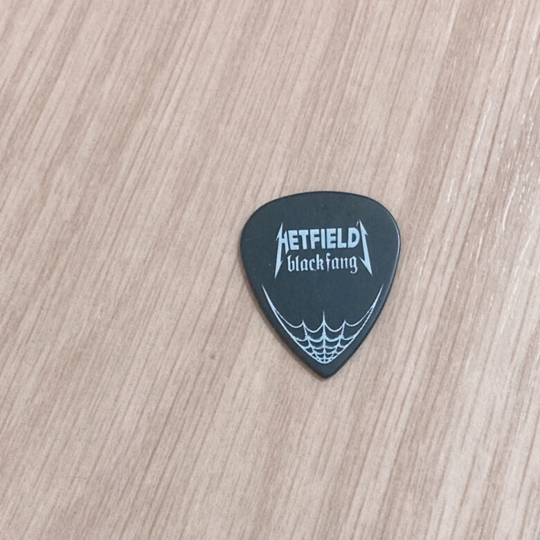 HETFIELD BLACKFANGメタリカ　ピック　裏面　ジェームズヘットフィールド